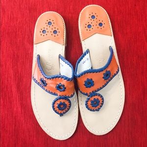 Orange and Blue Jack Rogers